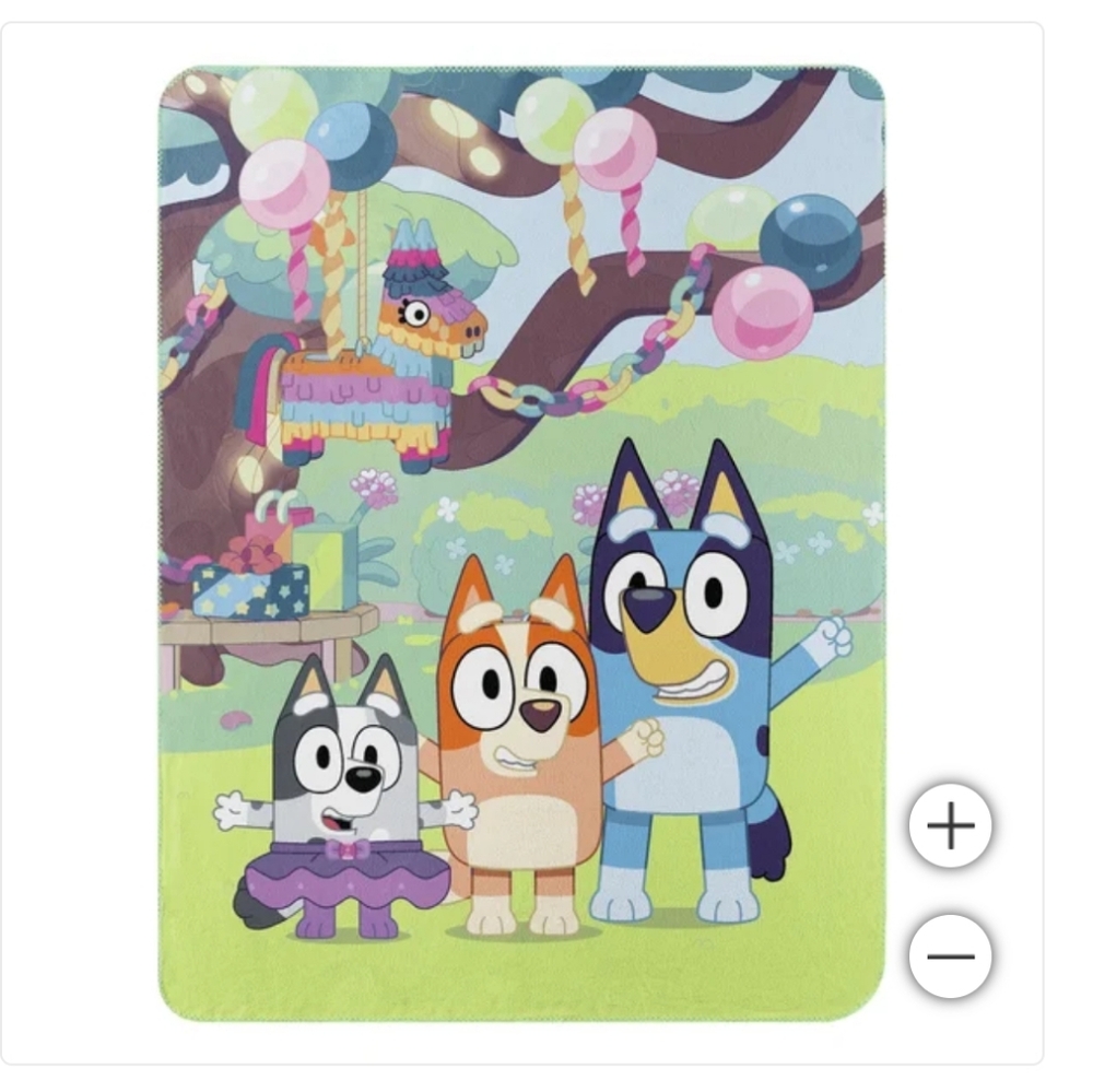 Character Youth Throw, new, Bluey